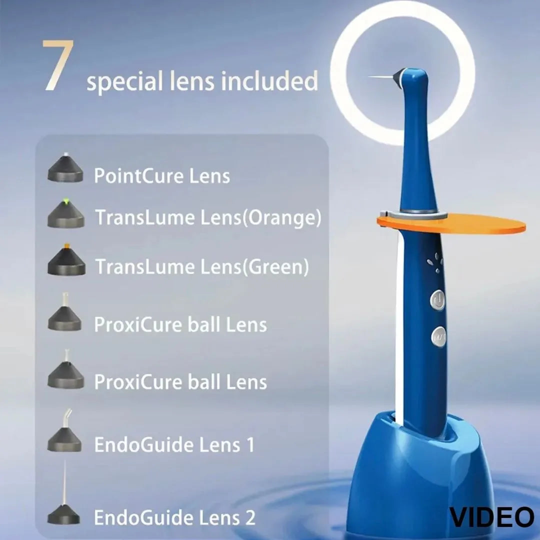 Lámpara Fotocurado con 7 guias de luz