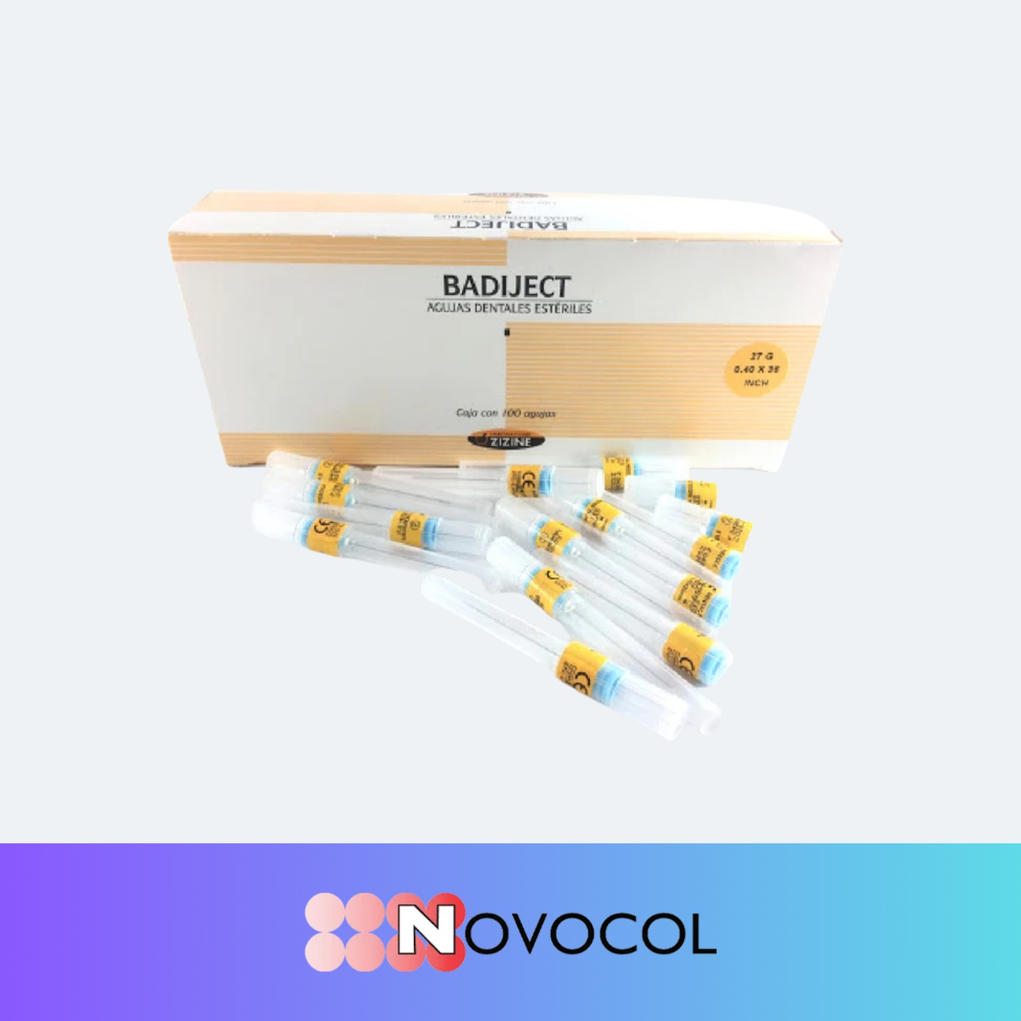 Aguja Corta Estéril Novocol 30G x 25mm