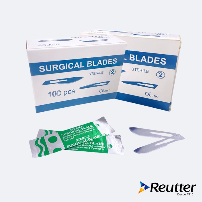 Hojas de bisturí - 100 Unidades