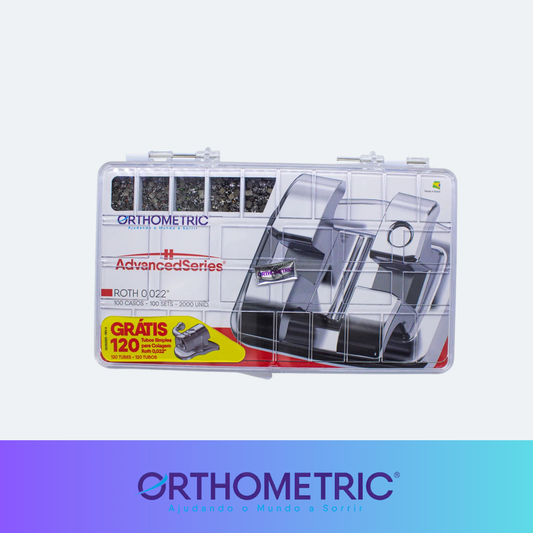 Kit 100 Casos Brackets + 120 Tubos Advanced Series