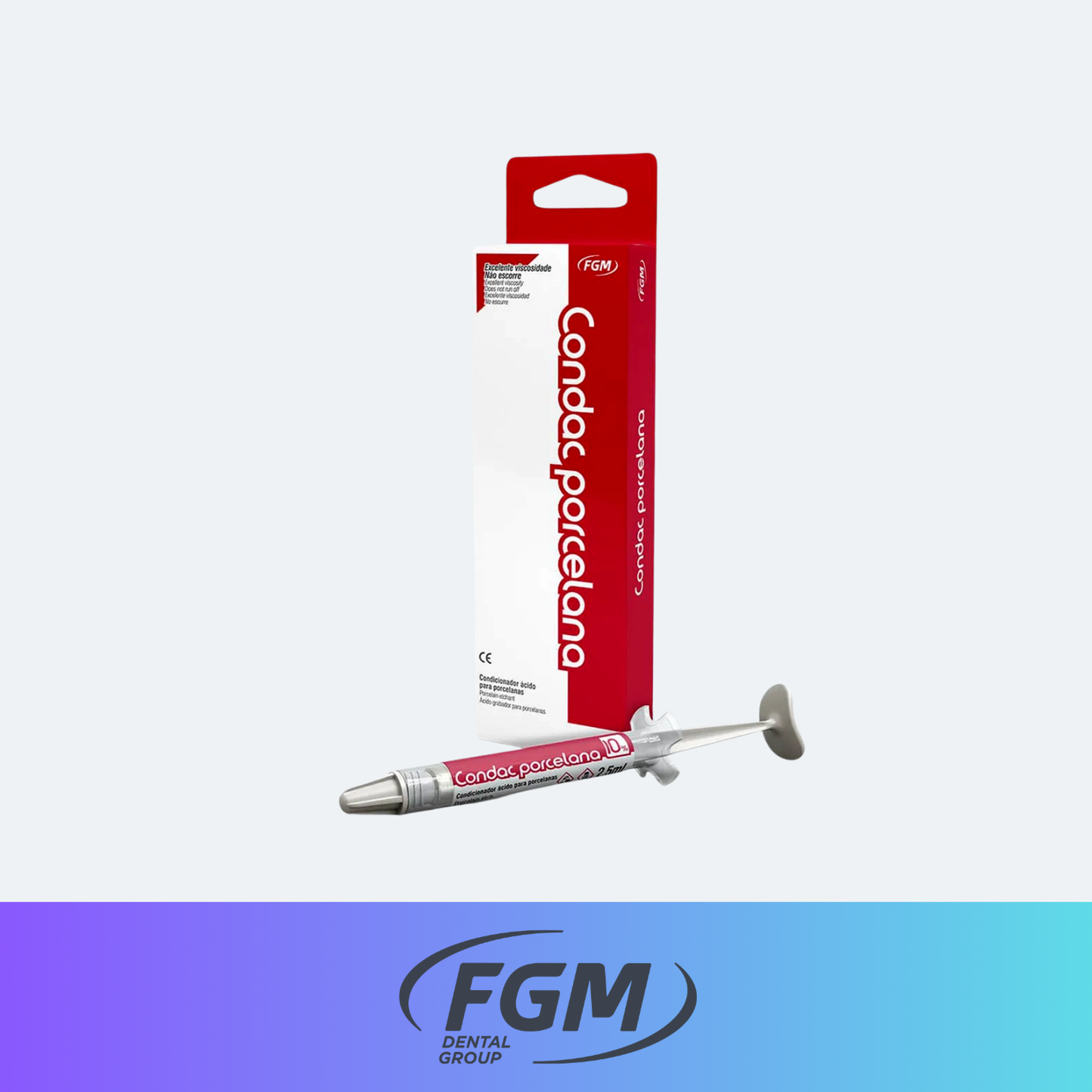 Acido fluorhídrico 10% Condac Porcelana - Jeringa 2.5ml