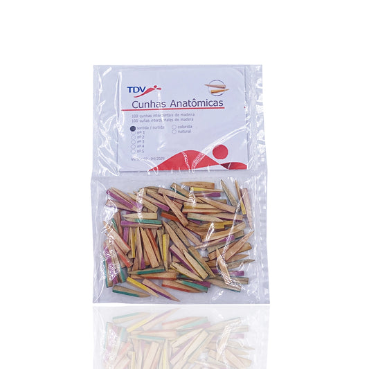 Cuñas de Madera Surtidas x 100 uds - TDV