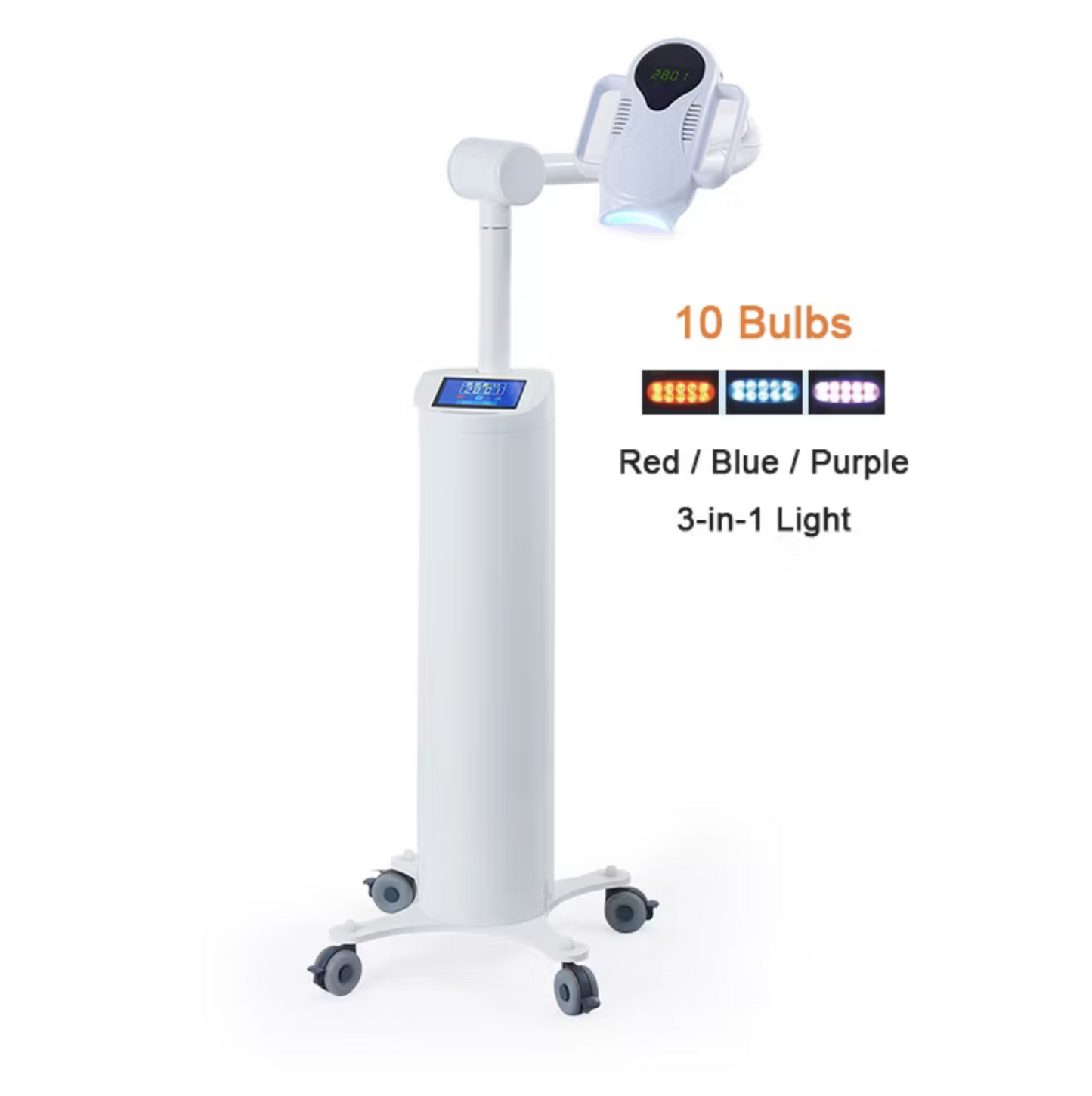 Lámpara Aceleradora Blanqueamiento Rodante Touch - 10 LED