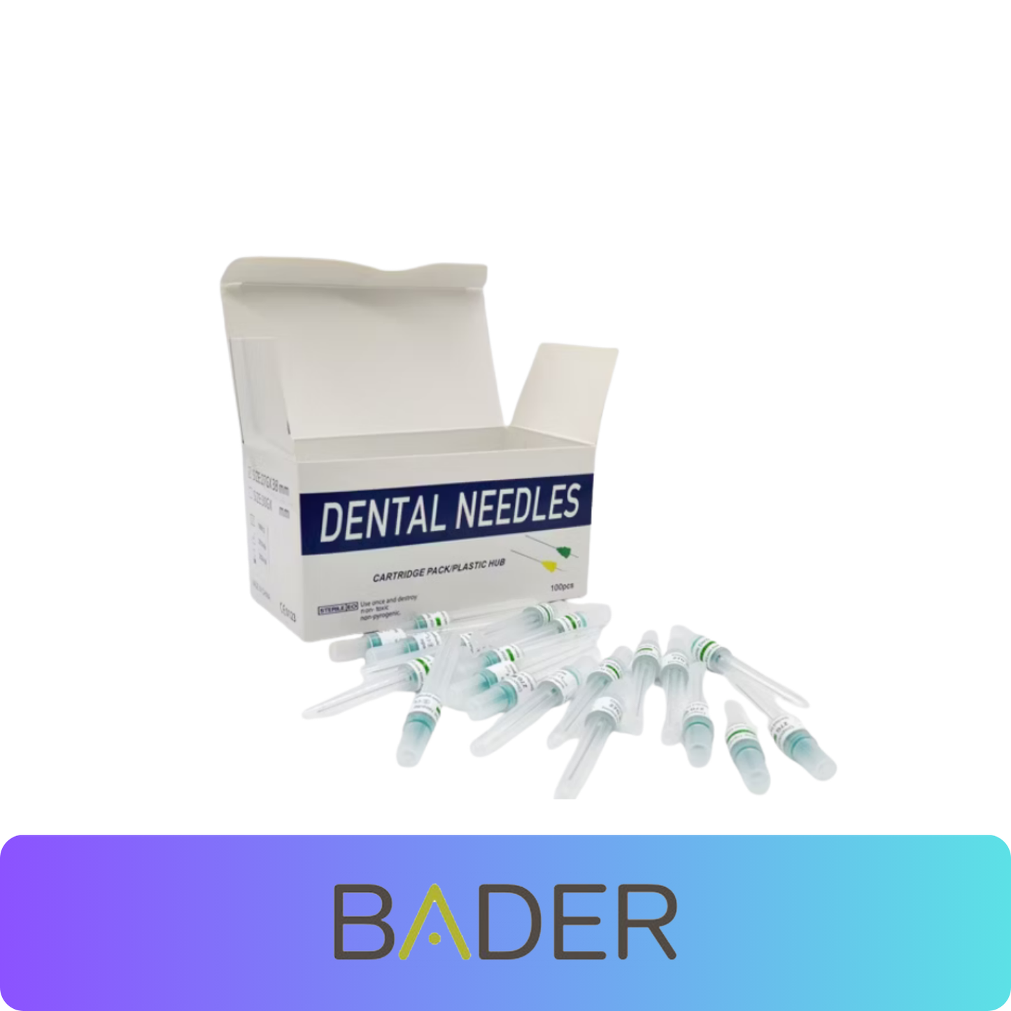 Aguja Larga Bader 27G x 25mm - Dental Macaya