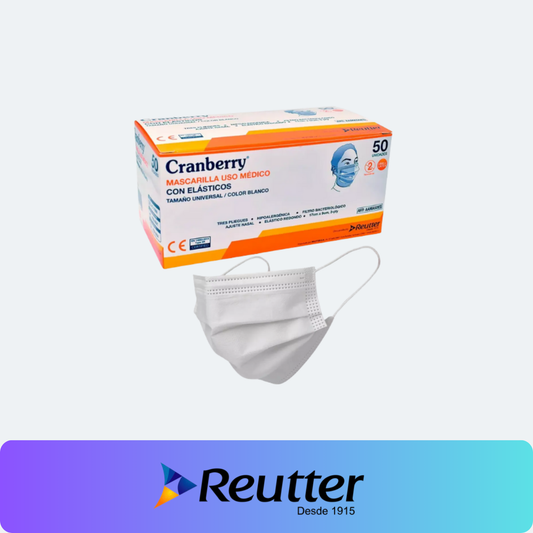 Mascarillas 3 pliegues Cranberry