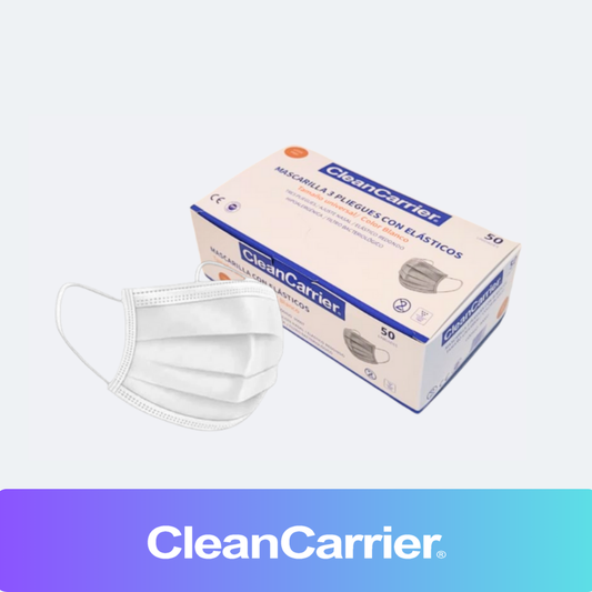 Mascarillas 3 pliegues con elástico