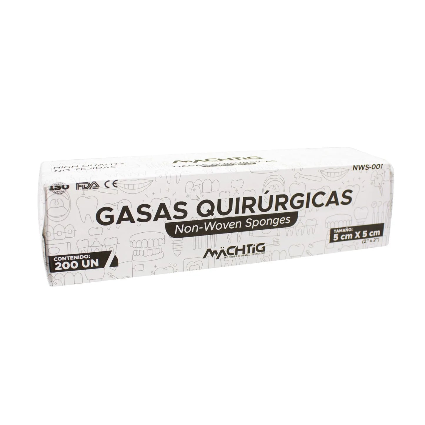 Gasas Quirúrgicas 5x5 - Machtig