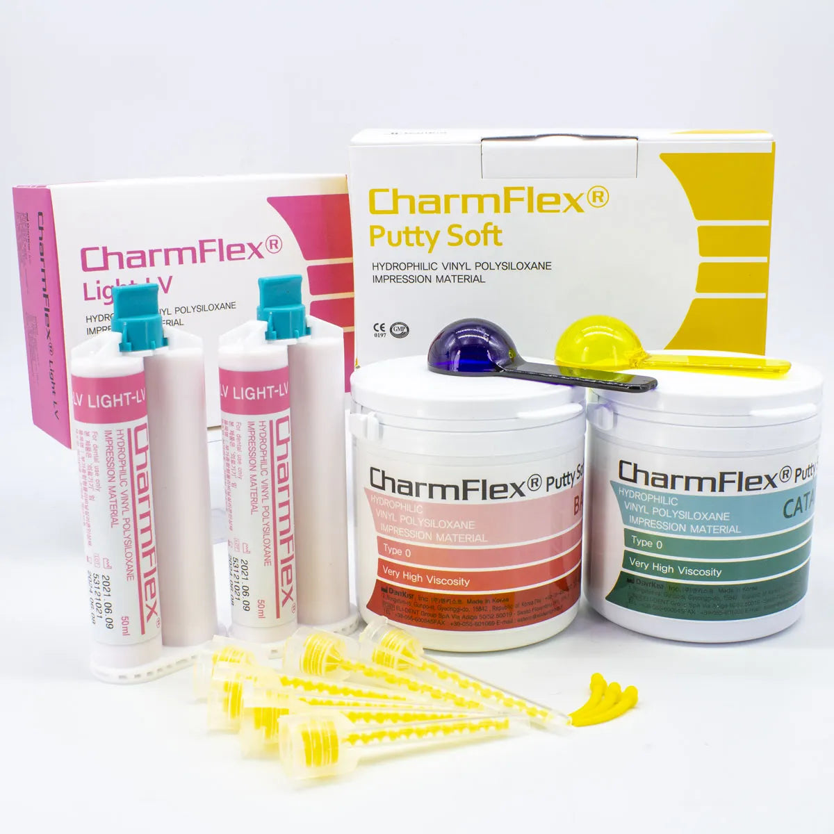 Kit Silicona Adición CharmFlex Putty + Light LV - Dentkist