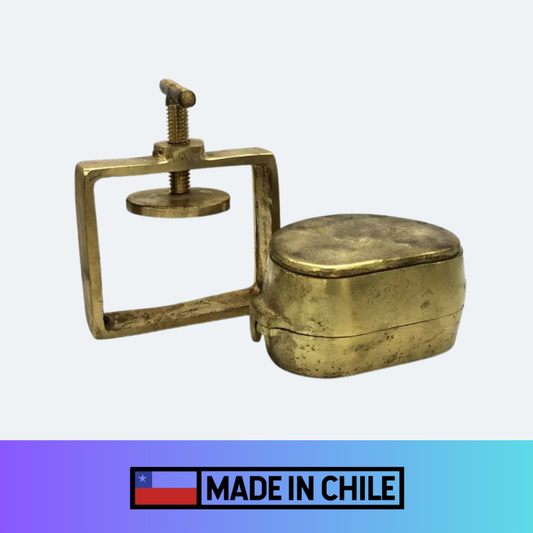 Mufla de bronce con estribo