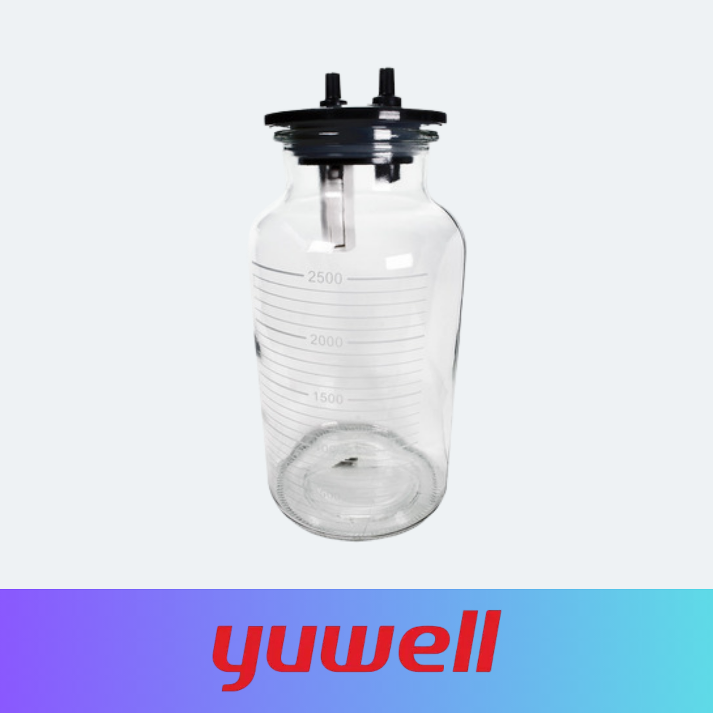 Frasco vidrio 2500 ml para Aspirador 7A-23D – 7A-23B