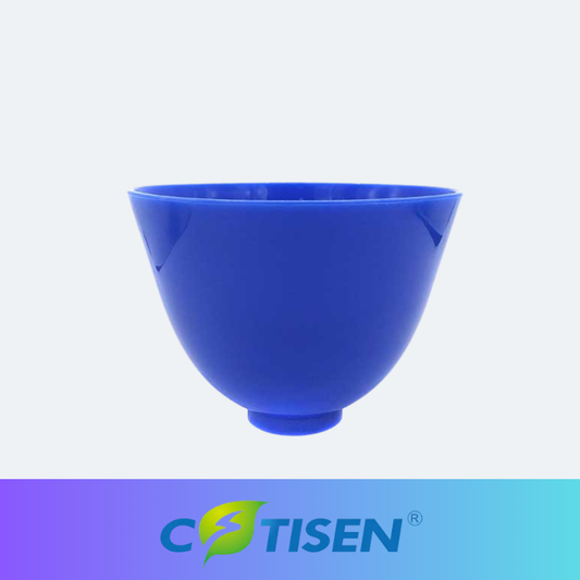 Taza de goma grande azul