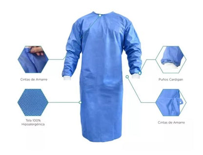 Batas desechables -10 unidades