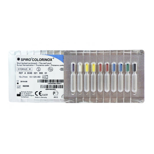 Tiranervios Spiro Colorinox  10 Uds - Dentsply Mailefer
