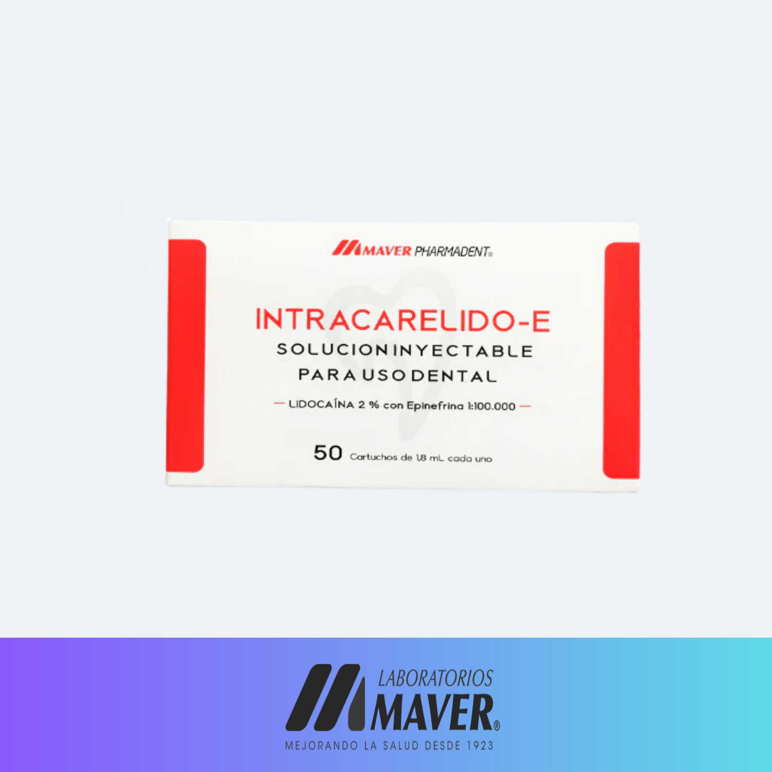 Anestesia Intracarelido al 2% Maver - Dental Macaya
