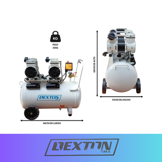 Compresor silencioso 4 hp - Estanque 50 Litros