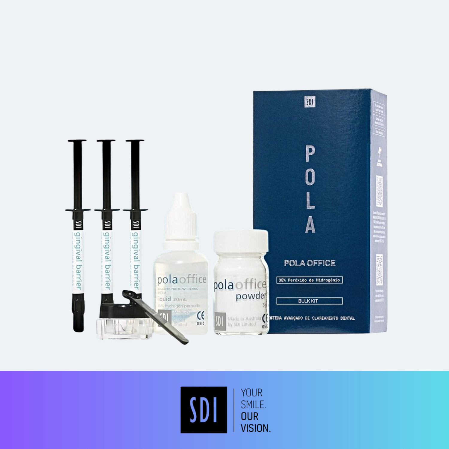 Pola Office Bulk Kit SDI, Blanqueamiento Dental 35% - 5 Pacientes - Dental Macaya