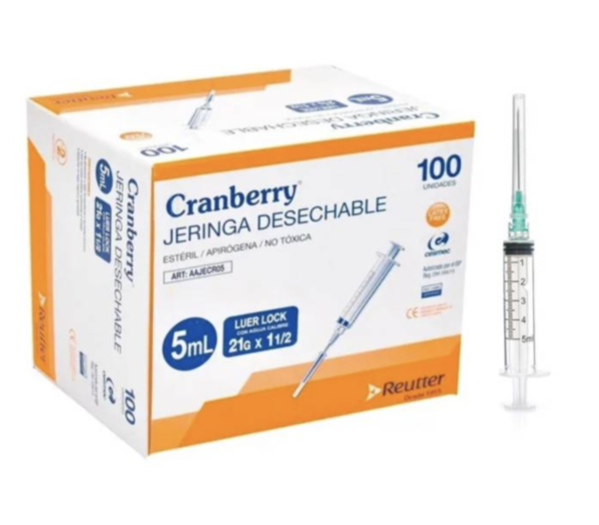 Jeringas Desechables Cranberry - Reutter