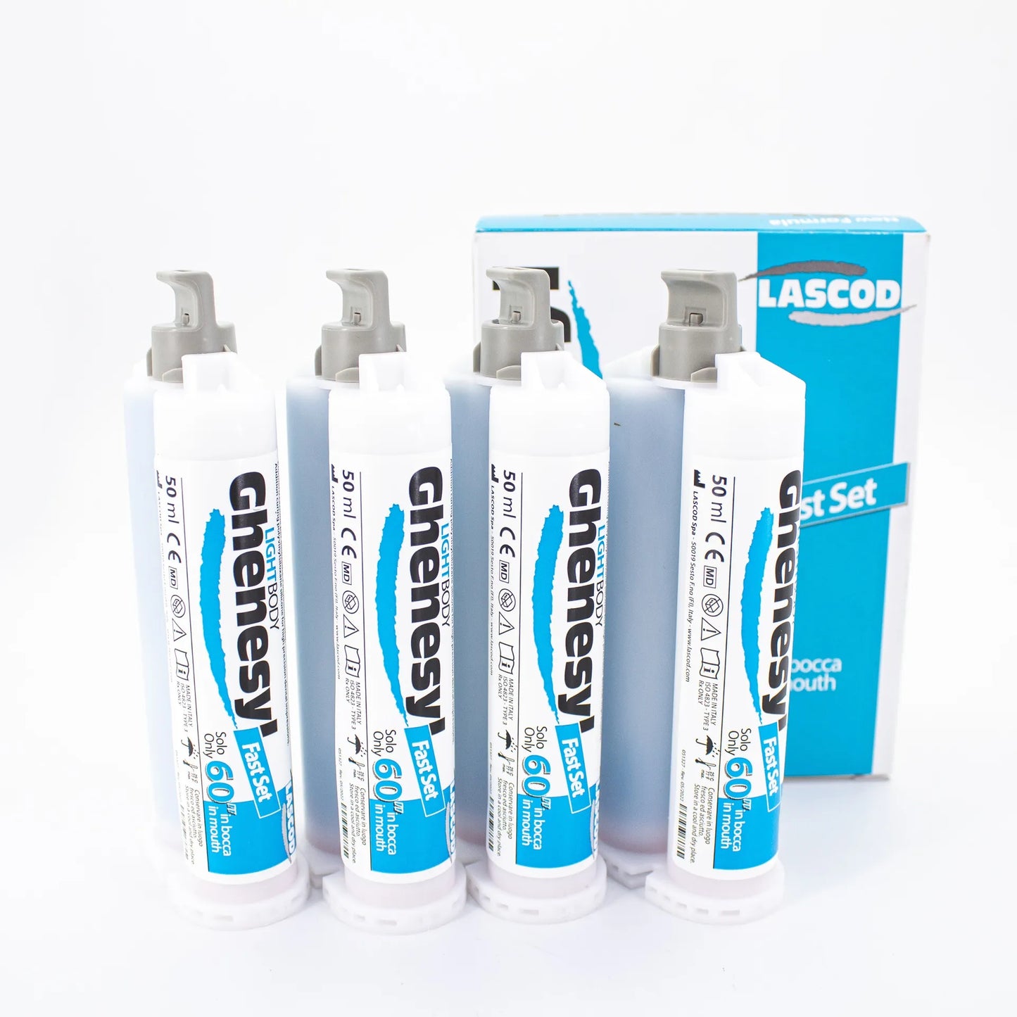 Silicona Adición Liviana Light Body Fast x 4 Ghenesyl Economy pack - Lascod