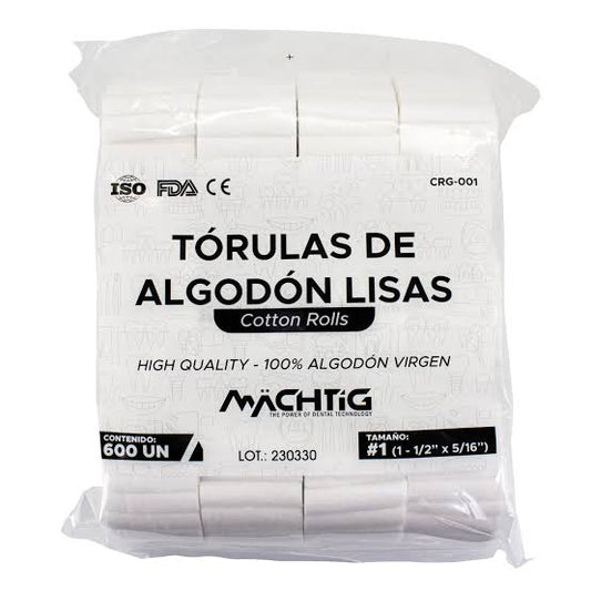 Tórulas de Algodón Lisas x 600 Uds - Machtig